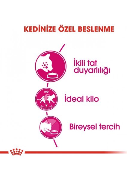 Fussy Exigent Seçici Kediler Için Kuru Kedi Maması 400g