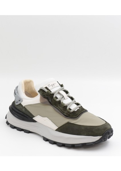 2423 Yeşil Süet&tekstil Günlük Erkek Sneakers