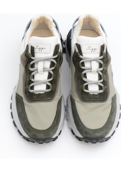 2423 Yeşil Süet&tekstil Günlük Erkek Sneakers
