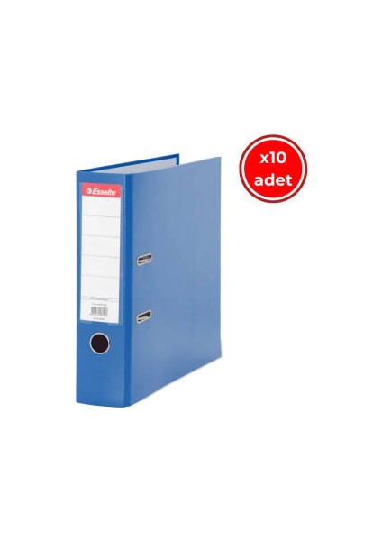 Eseelte Büro Klasörü, 10 Adet, Ekonomik Geniş, Mavi