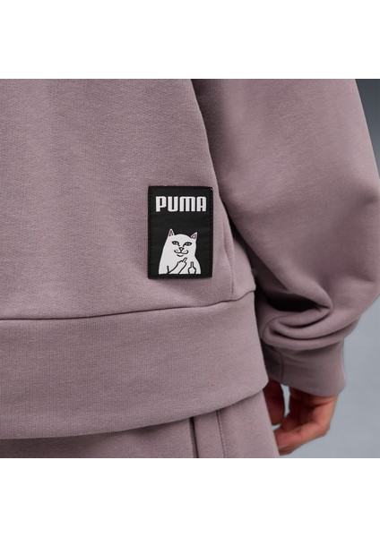 x Ripndip Boxy Erkek Mor Sweatshirt.64