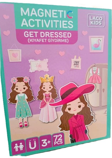 LC7982 Manyetik Aktivite Kız Kıyafet Giydirme -Laçokids modelleri