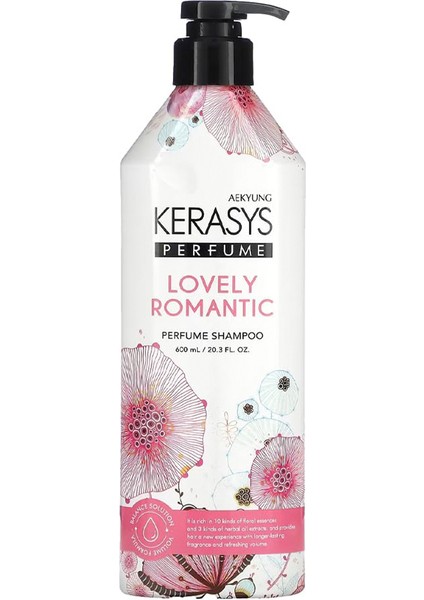 Kerasys Classic Perfume Conditioner Lovely And Romantic / Onarıcı & Romantik Çiçek Kokulu Saç Kremi 600 ml