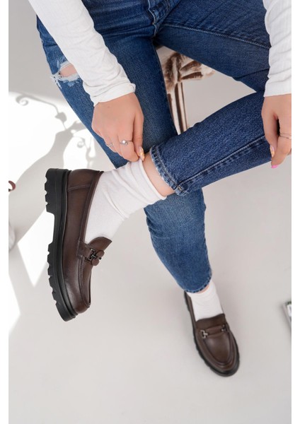Nesil Shoes Fncy 816 Kahve Maskulen Kadın Lofer fiyatları