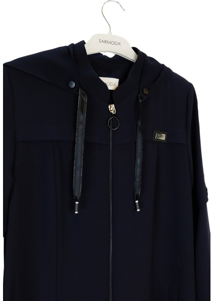 5048 Sarmoda Ferace Kapşonlu modelleri