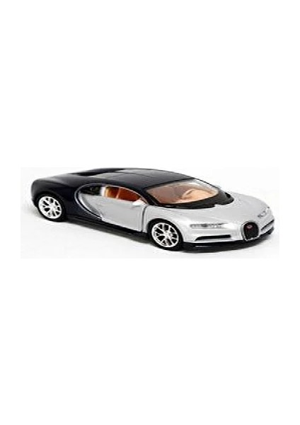 Lisanslı Bugatti Chiron Metal Model Araba 1:32-1:34 Çek-Bırak Mekanizmalı Mavi