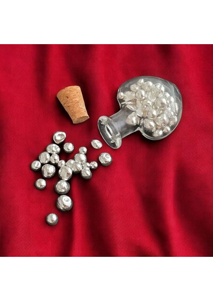 10 Gram 999 Ayar Gümüşten Üretilmiş Kalp Tasarımlı Cam Şişeli Granül Gümüş HEDIYESI-553 fiyatları