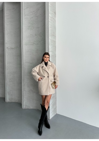 Oversize Astarlı Kaban