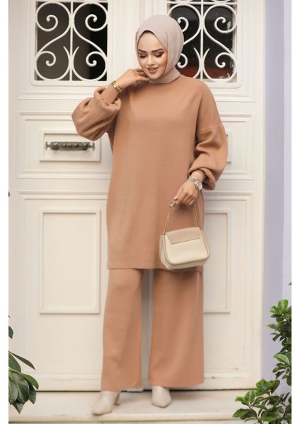 Bisküvi Tesettür Triko Ikili Takım 50602BS