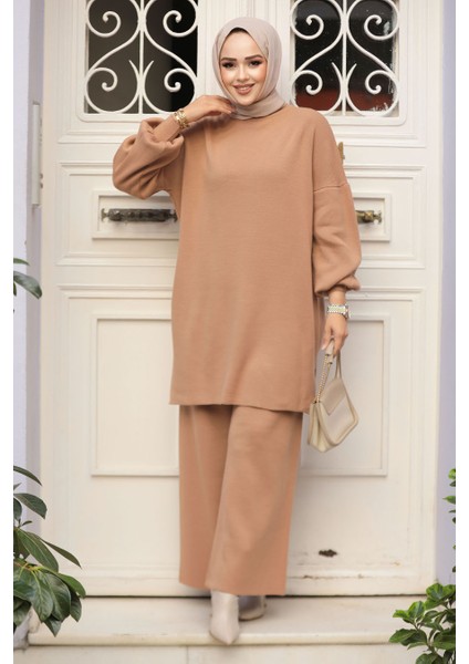 Bisküvi Tesettür Triko Ikili Takım 50602BS modelleri