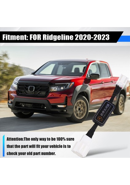 2016-2018 Honda Pilot 2020-2023 Honda Ridgeline Için Araba Otomatik Durdur Katılma Seyircisi (Yurt Dışından) modelleri