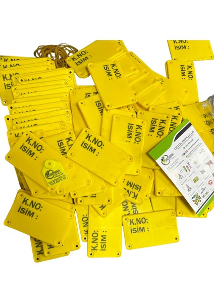 1000 Adet Sarı Arı Kovan Plakası -Padok Belirleme-Fidan Belirleme -Et Pay Belirleme Plakası fırsatları