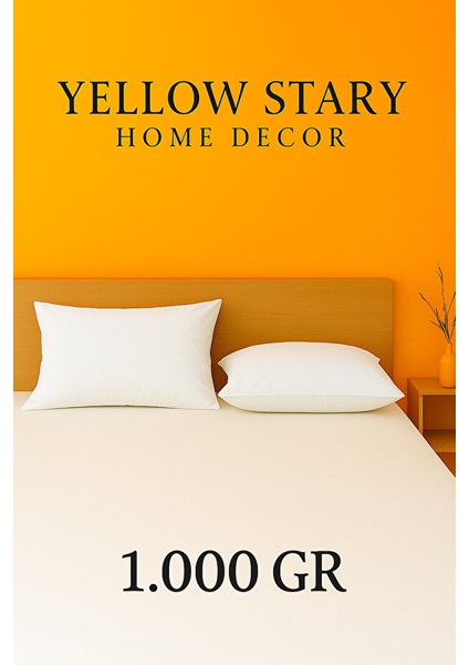 (2 Adet) Micro Silikon Yastık Antialerjik Ev,otel,yurt,kurs, Pansiyon Yastık 50X70 cm