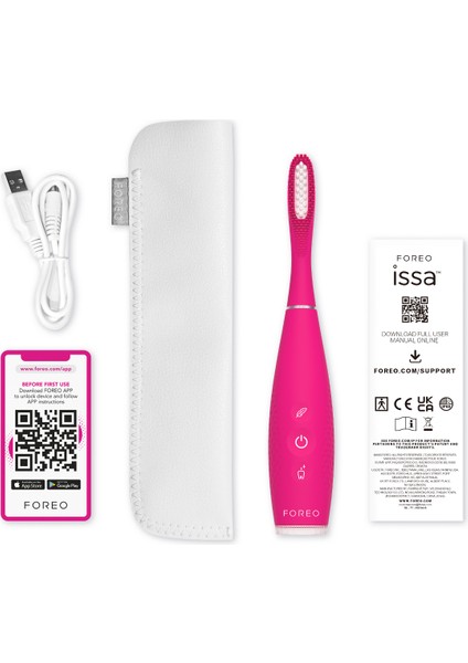 Issa 4 Hybrid Silikon Diş Fırçası, Fuchsia fiyatları