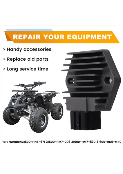 Honda TRX400FW Fourtrax Foreman 400 4x4 1995-2003 Için 31600-HM7-003 Motosiklet Regülatör Doğrultucu (Yurt Dışından) indirimleri