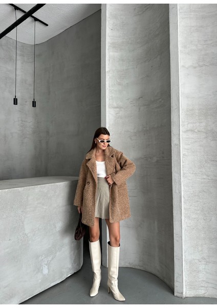 Oversize Astarlı Kaban