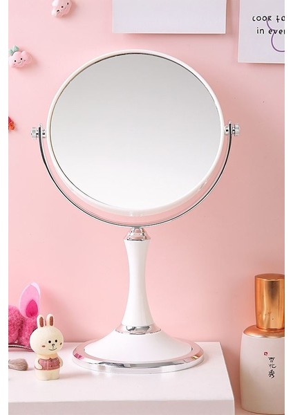 Masa Üstü Beyaz Çift Taraflı Büyüteç Abs Polimer Malzeme Masa Aynası CIN720BY fırsatları