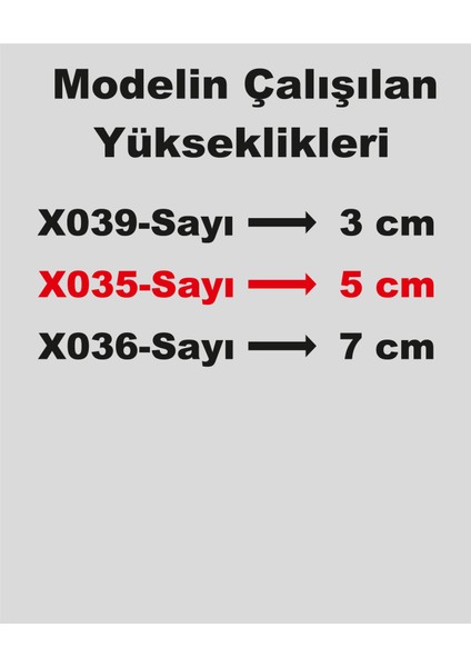 Stencil Rakam Boyama Şablonu X035-SAYI fırsatları