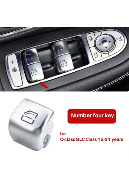 Araba Sol Sürücü Kapısı Pencere Anahtarı Onarım Düğmesi Kapak 2059056811 Mercedes-Benz C-Serisi W205 Glc W253 2015-2021 No 4 (Yurt Dışından) fiyatları