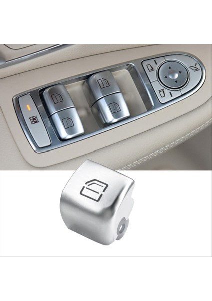Araba Sol Sürücü Kapısı Pencere Anahtarı Onarım Düğmesi Kapak 2059056811 Mercedes-Benz C-Serisi W205 Glc W253 2015-2021 No 4 (Yurt Dışından) modelleri