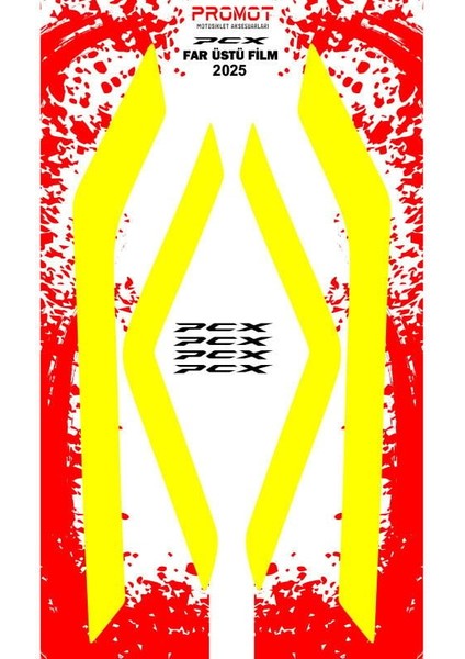 Pcx 2025 Far Filmi Sarı Folyo