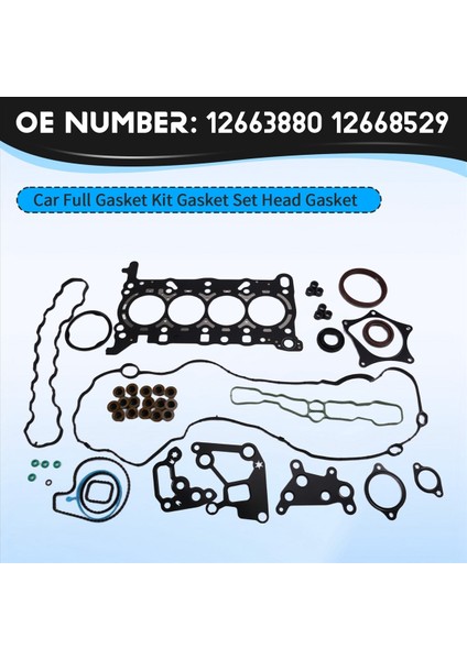 12663880 12668529 Araba Tam Conta Kiti Conta Seti Buick Gm Opel Angkor Weilang1 Için Baş Contası 5t Cruze 1 4t Lfv Chevrol (Yurt Dışından) fırsatları