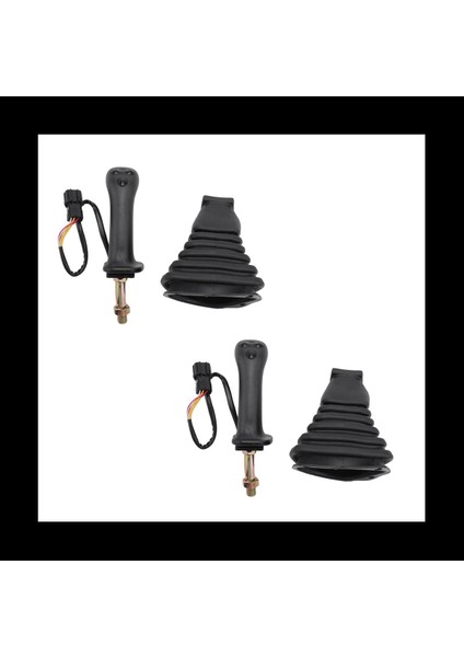 2x 3 Düğmeler Eksavatör Joystick Assy Daewoo Doosan Için Toz Kapağına Dişli Dişliler Dh DX150 215 225 300 370-9C Sağ (Yurt Dışından) fiyatları