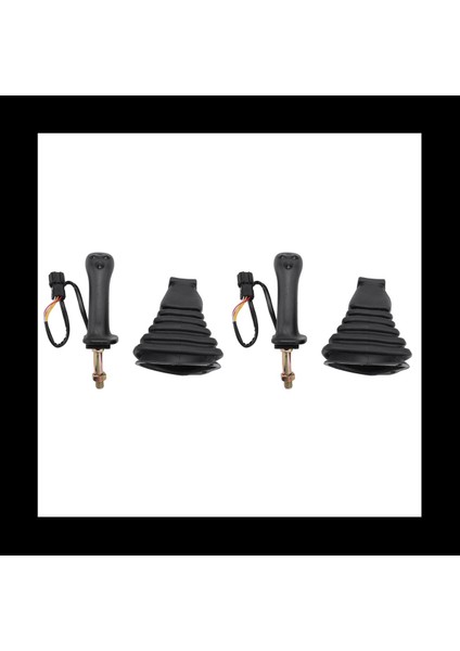 2x 3 Düğmeler Eksavatör Joystick Assy Daewoo Doosan Için Toz Kapağına Dişli Dişliler Dh DX150 215 225 300 370-9C Sağ (Yurt Dışından) modelleri