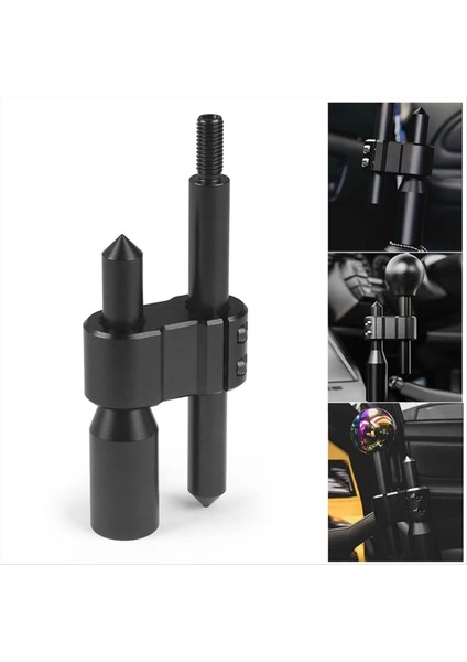 M10X1 5 Alüminyum Araç H Tipi Vites Düğmesi Uzantısı Üç Adaptörlü Ayarlanabilir Genişletici Dişli Değiştirici (Yurt Dışından) fırsatları