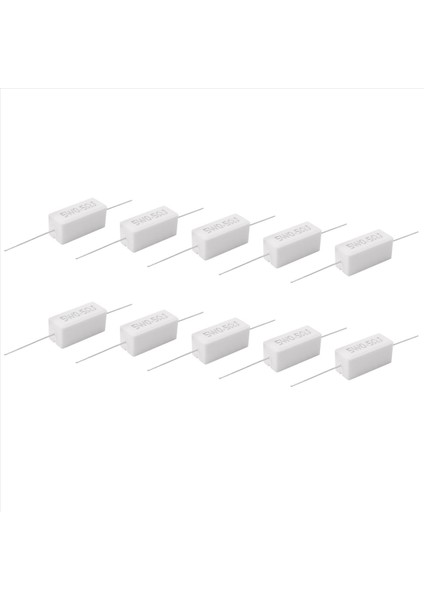 10 Adet Eksenel Kurşun Seramik Çimento Direnci 0 5 Ohm 5W (Yurt Dışından) modelleri