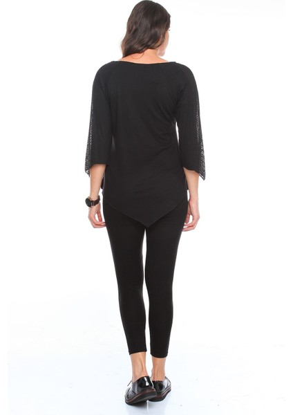 Zerotantik File Detay Truvakar Kol Büyük Beden Bluz Siyah fırsatları