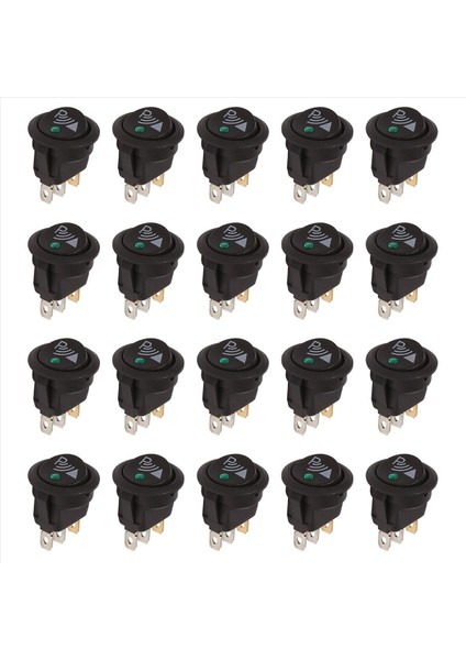 20X Tur 3 Pin Rocker / Park Park Anahtarı Ön Arka Yürüyüş Sensörü (Yurt Dışından)