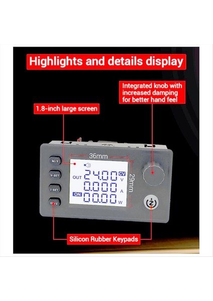 Yükseltilmiş Dc Buck-Boost Dönüştürücü Cnc Ayarlanabilir Voltaj Stabilize Güç Kaynağı Dıy Sabit Voltaj Şarj Modülü (Yurt Dışından) fırsatları