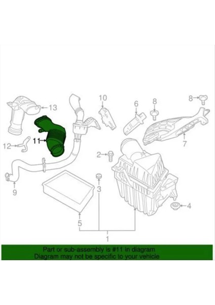 Soğutucu Boru Motoru Hava Emme Hortumu Land Rover Range Rover Evoque Freelander Discovery Sport Için LR024307 (Yurt Dışından) indirimleri