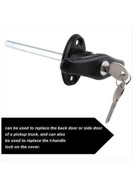 Kamyon Kapağı Kilitli T-Handles Campers Topper Kilidi Kampçılar Kabuk Kilitleri ve Anahtarları T-Handle Gölgelik Değiştirme Kilit T-Lock (Yurt Dışından) fiyatları