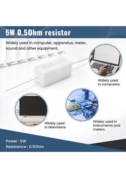 10 Adet Eksenel Kurşun Seramik Çimento Direnci 0 5 Ohm 5W (Yurt Dışından) indirimleri