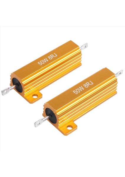 4 Adet Alüminyum Kabuk Dirençleri 5% 8 Ohm 50W (Yurt Dışından) fiyatları