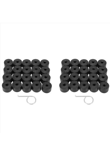 40 Tekerlek Somun Cıvatası Kapağı Kapağı Golf Için 17MM Audi Beetle Için Mk4 Passat (Yurt Dışından)