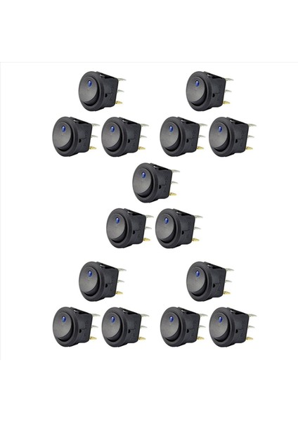 15PC 12V 20A Rocker Toggle LED Switch Mavi Işık Spst Off Boots Için Kontrol Araçları Araçlar Rackıng Araçlar Ofrop Araçları (Yurt Dışından)