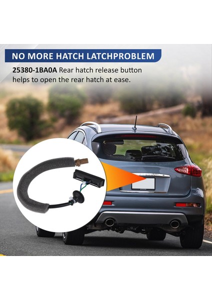 Taggate Switch Bagaj Serbest Bırakma Anahtarı 253801BA0A Infiniti EX35 2008-2013 QX50 2014-2020 Liftgate Switch Accesseoies (Yurt Dışından) indirimleri