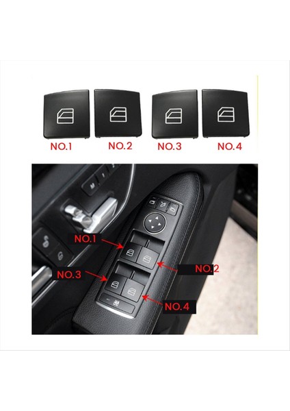 Araba Penceresi Asansör Anahtarı Onarım Düğmesi Kapak 2049058202 Mercedes-Benz C-Serisi W204 Glk X204 W212 W207 No 2 (Yurt Dışından) indirimleri