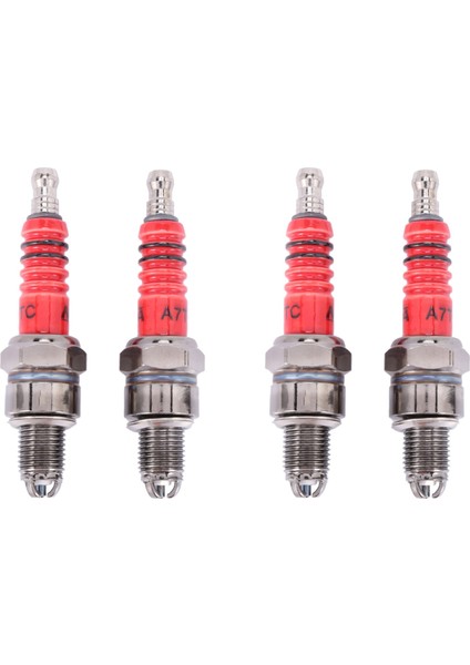 4 Yarış Paketi 3 Elektrot Buji A7TC 50CC 110CC 125CC 150CC 150CC Atv Scooter Dirt Bike Go Kart (Yurt Dışından)