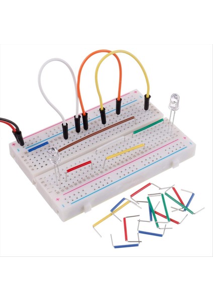Lehimsiz Breadboard Kit 2 Pcs 830 Kravat Noktaları + 2pcs 400 Tie Noktaları + 2 Set 65PCS Esnek Breadboard Jumper Kabloları (Yurt Dışından) indirimleri