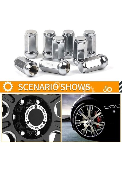 24PCS Araba Pabuçu Somunları M14X1 5 Iplik Koni Koltuk Araba Tekerlek Fıstığı Ford Silverado Gmc 1999-2019 (Yurt Dışından) indirimleri
