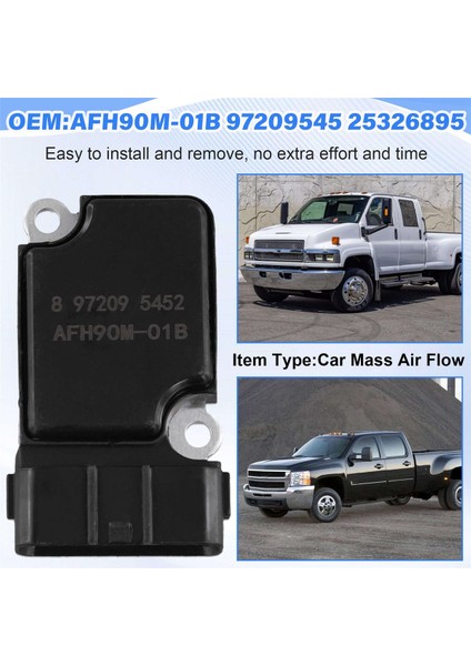 Araba Kütle Hava Akışı Maf Sensörü AFH90M-01B 97209545 25326895 Chevrolet C4500 Express Silverado Gmc Savana (Yurt Dışından) fırsatları