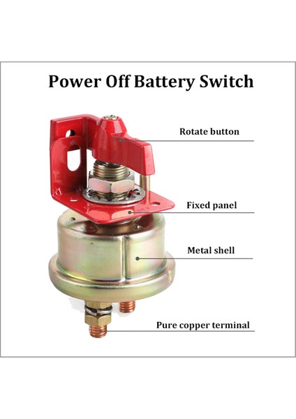 3x Universal Forklift Excavator-Marine Pil Kilit Kesme Anahtarı Kilit Braket Gücü Kesme Pil Anahtarı (Yurt Dışından) fırsatları