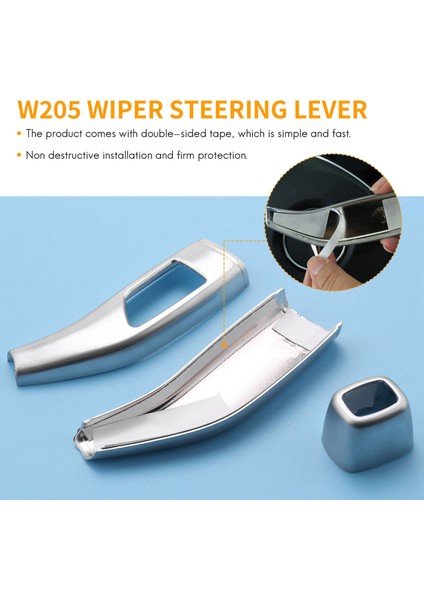 3pcs Araba Silecek Direksiyon Kolu Vardiya Kolu Kruvaziyer Kapağı Benz W204 W205 W212 W213 X156 X166 (Yurt Dışından) fırsatları