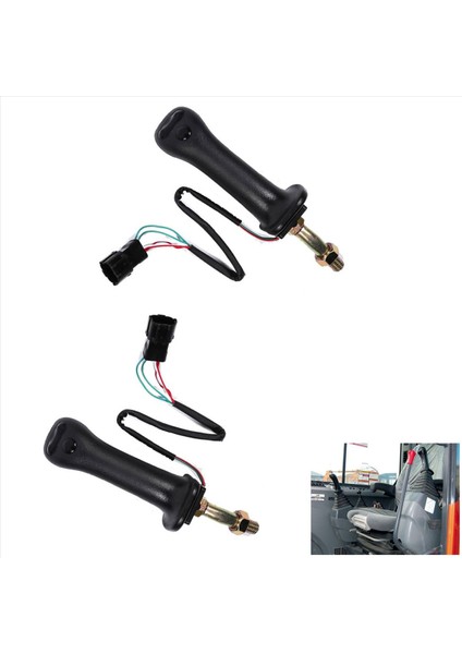 4x 3 Düğmeler Eksavatör Joystick Assy Daewoo Doosan Dh DX150 215 225 300 370-9C Sol (Yurt Dışından) indirimleri