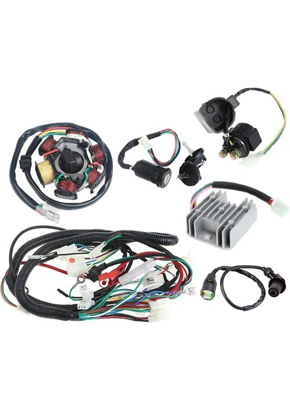 Gy6 150CC Atv Quad Buggy Için Tam Elektrik Kablo Demeti Cdı Bobini (Yurt Dışından) fiyatları