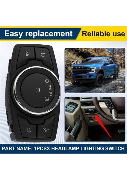 Ford Farkamp Aşağı Anahtarı FL3Z-11654-BA Ford F150 2015-2020 F250 F350 F450 F550 Süper Görev 2017-2020 (Yurt Dışından) fırsatları